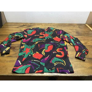 Vintage ESCADA by Margaretha Ley Silk Colorful Blouse Size 34